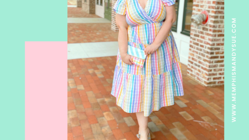 J.Crew Rainbow Gingham Dress