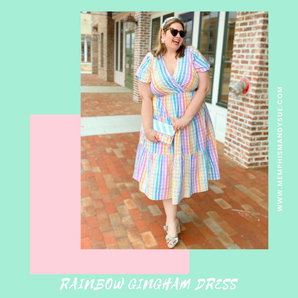 J.Crew Rainbow Gingham Dress