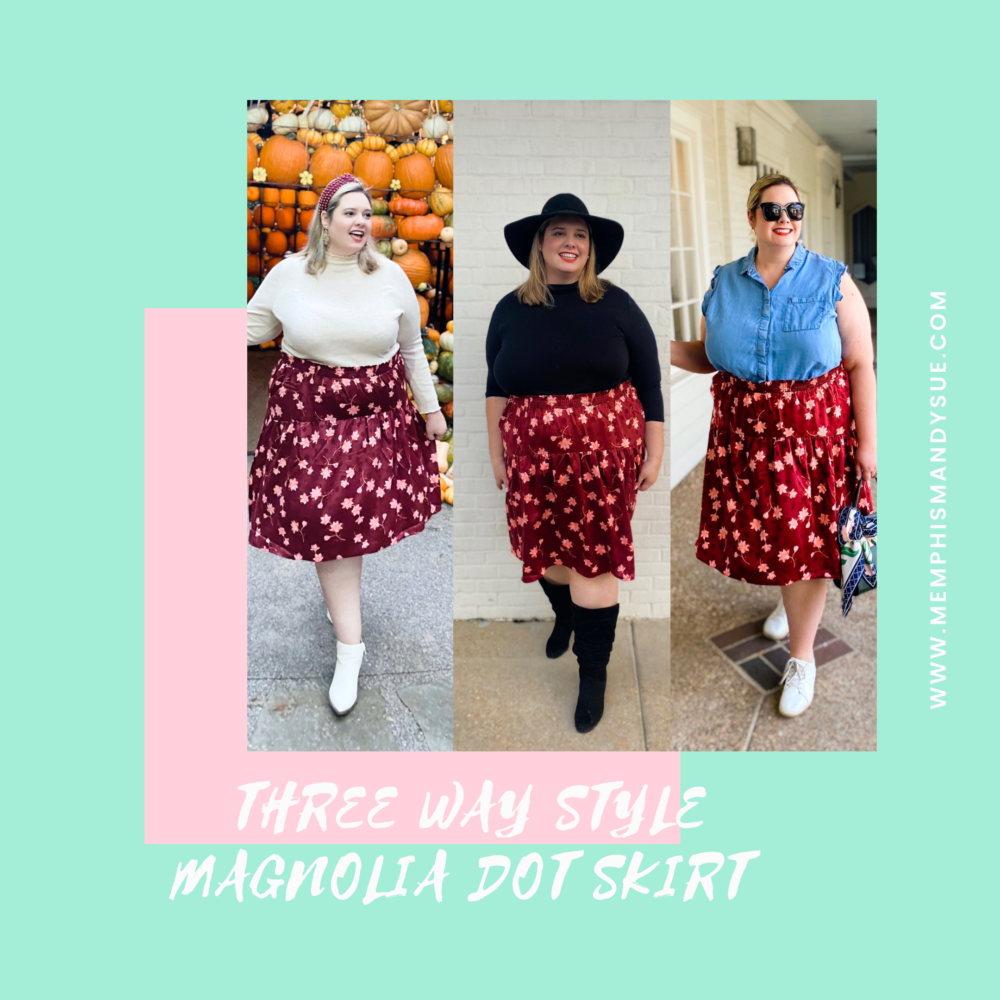 Three Way Style : Magnolia Dot Skirt