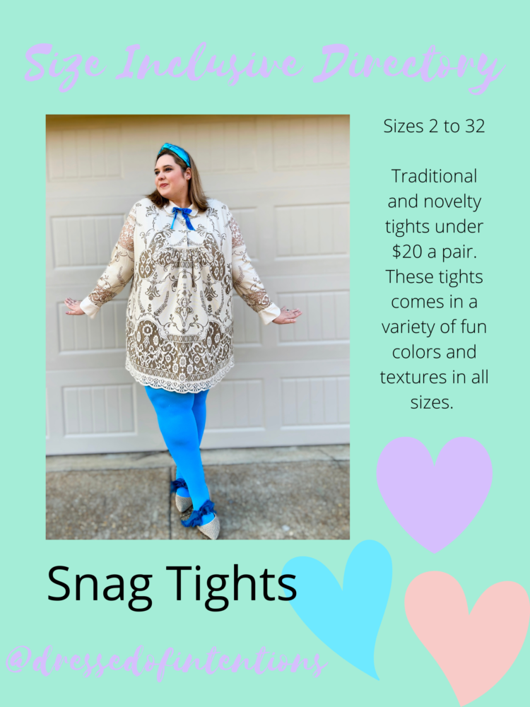 Snag Tights - Size Inclusive Brand Review - Memphis Mandysue